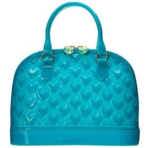 Luv Betsey quilted heart jelly mini dome bag